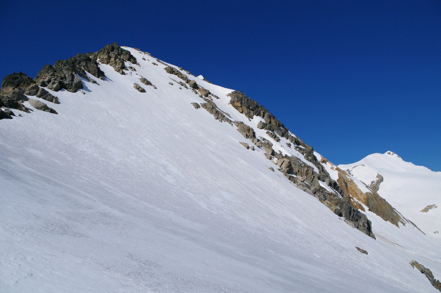 Facette N du Grand Sauvage, 1ère descente