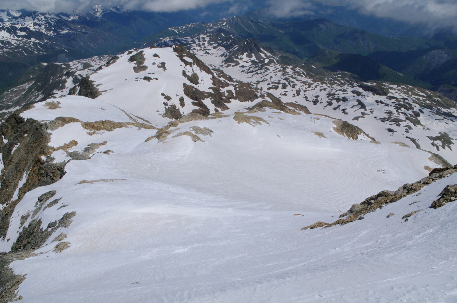 Glacier de Côte Blanc depuis la Cime W