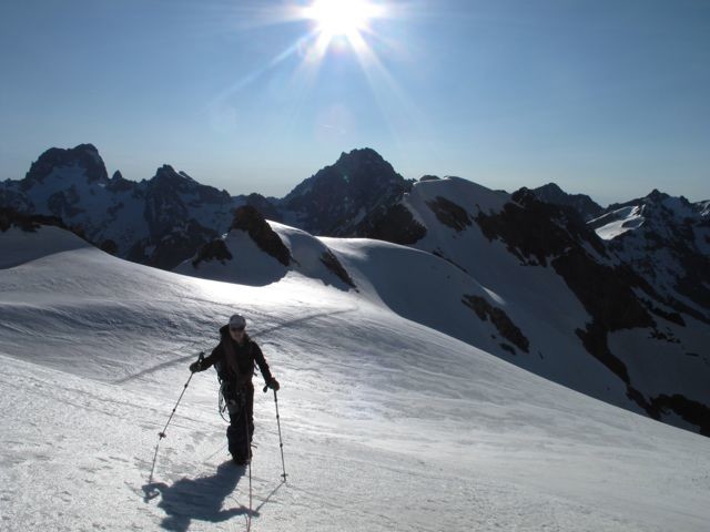Sur le glacier