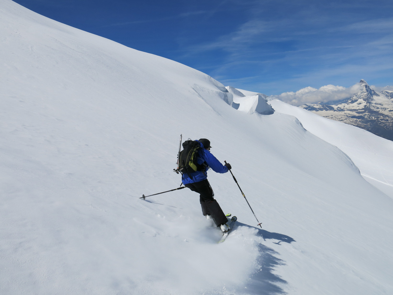 Descente NW du Strahlhorn