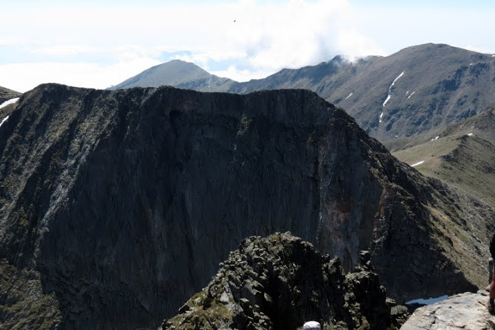 Face Nord du Barbet depuis le sommet du Canigou