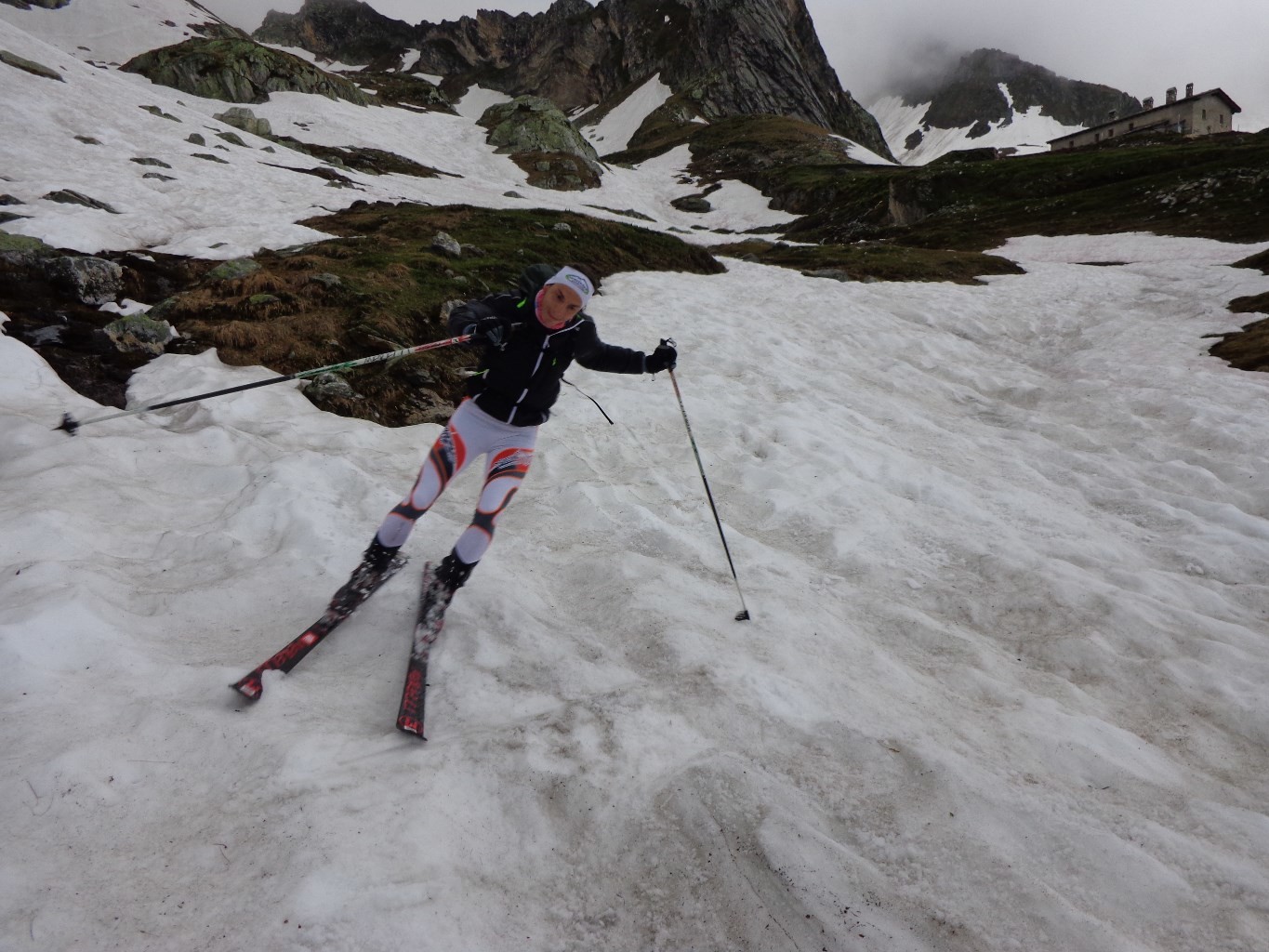 Mt Fourchon, enneigement conséquent pour un 3 juillet