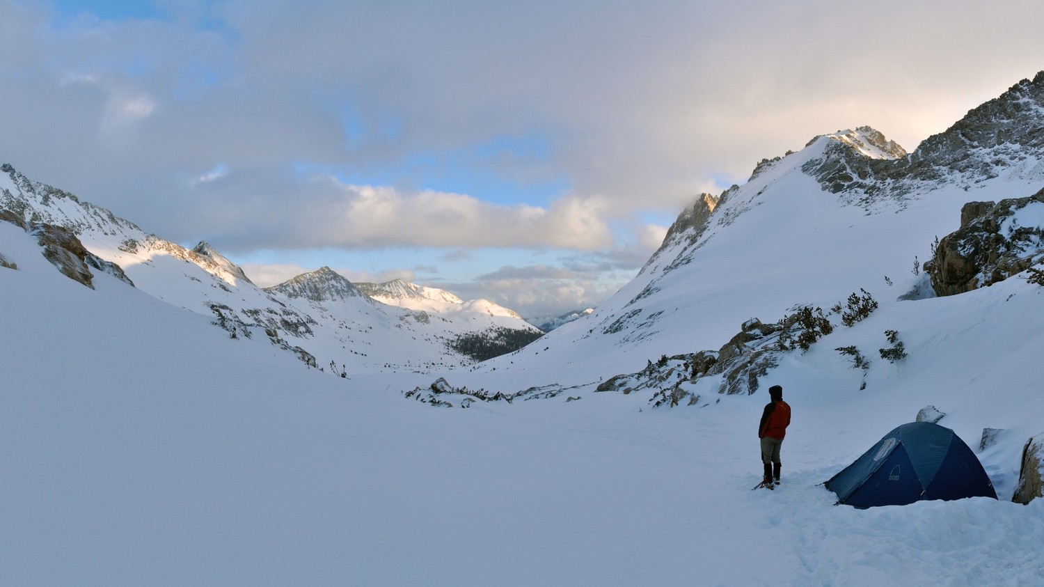 La vallée avec Whorl mountain sur la droite