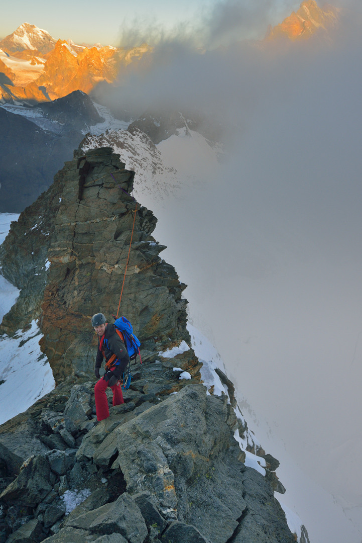 Sur l'arête de Tiefmatten