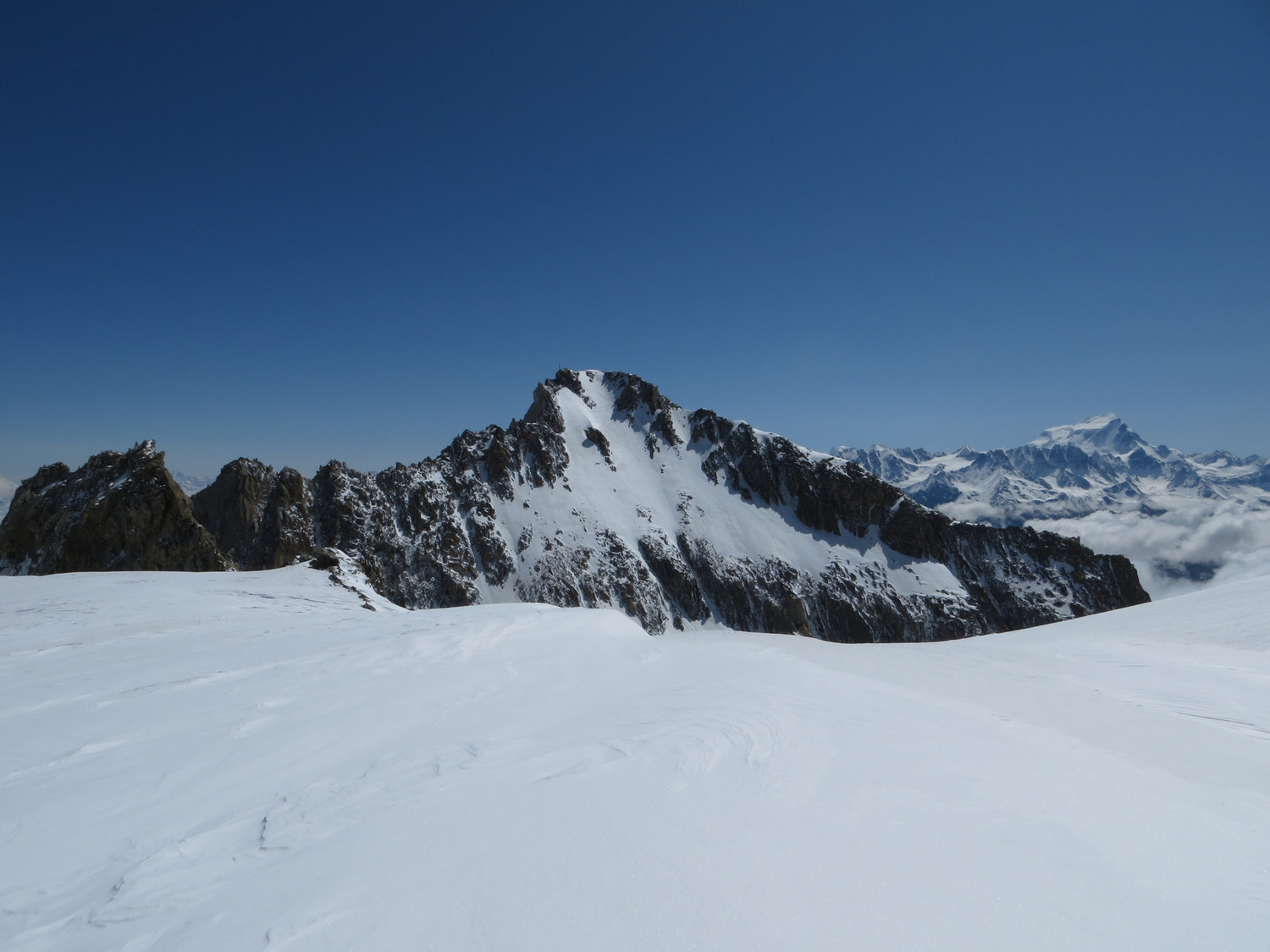 Le Portalet face SW, bien enneigé