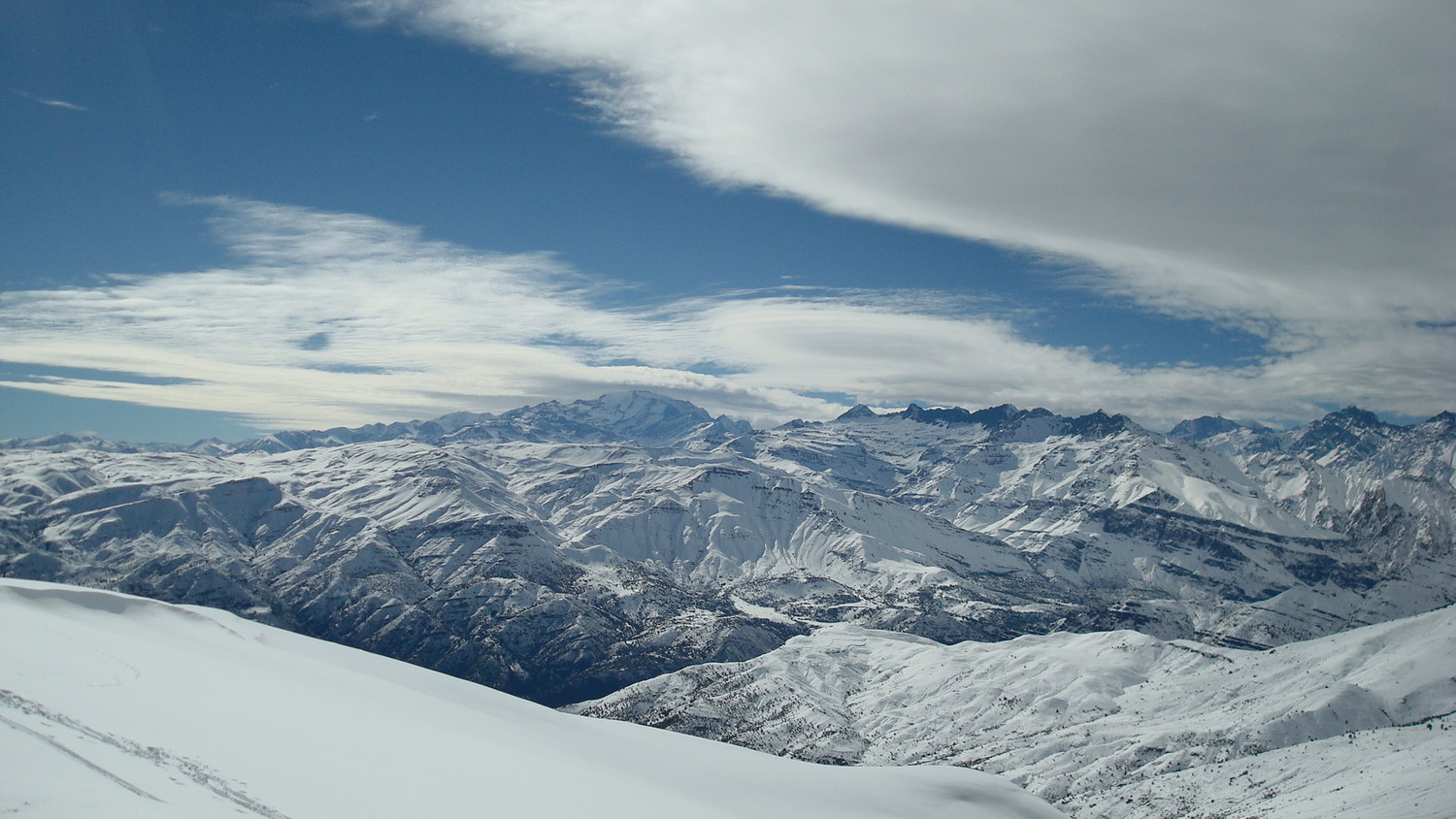 La cordillère est bien blanche