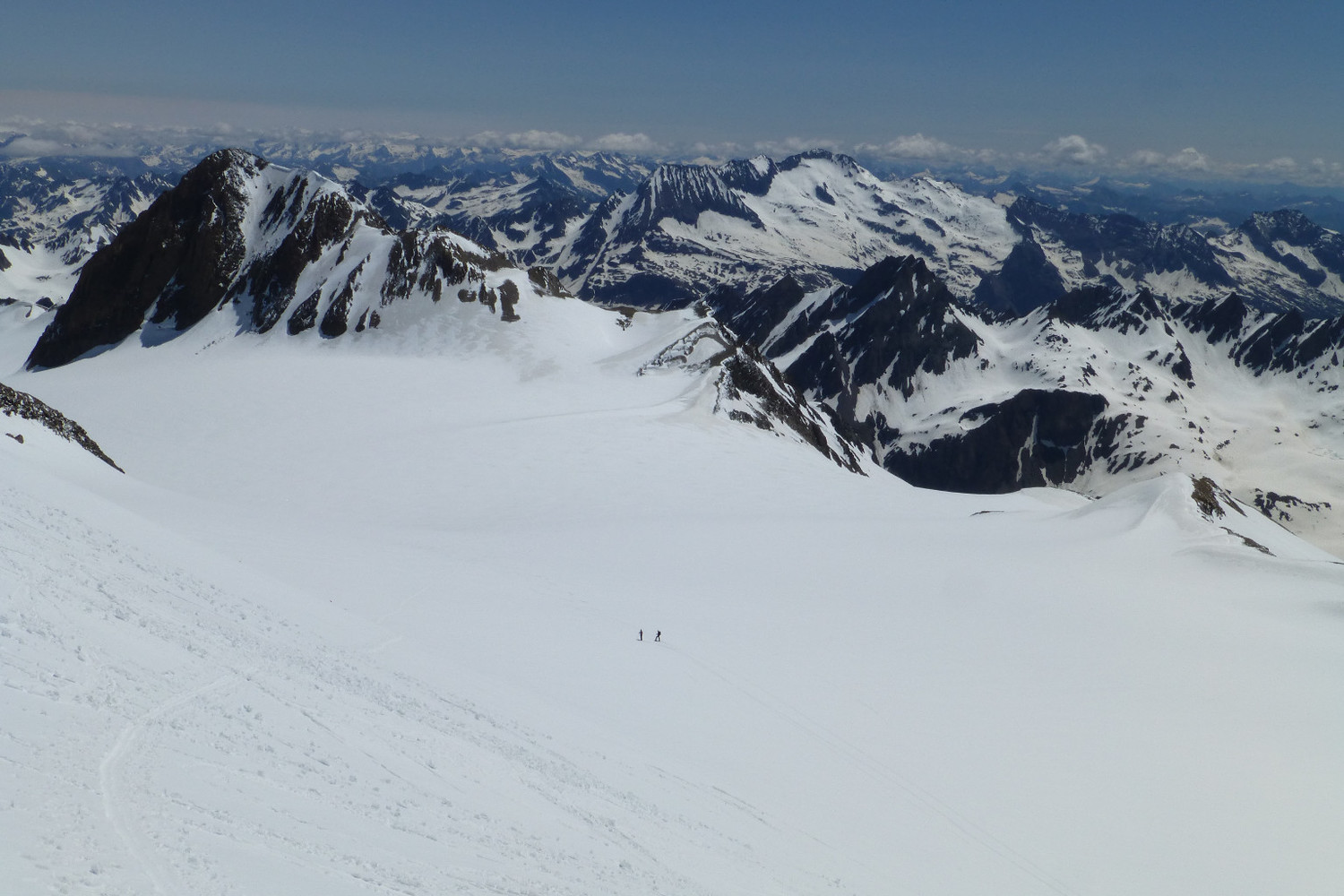 quasi in cima e il grande ambiente glaciale