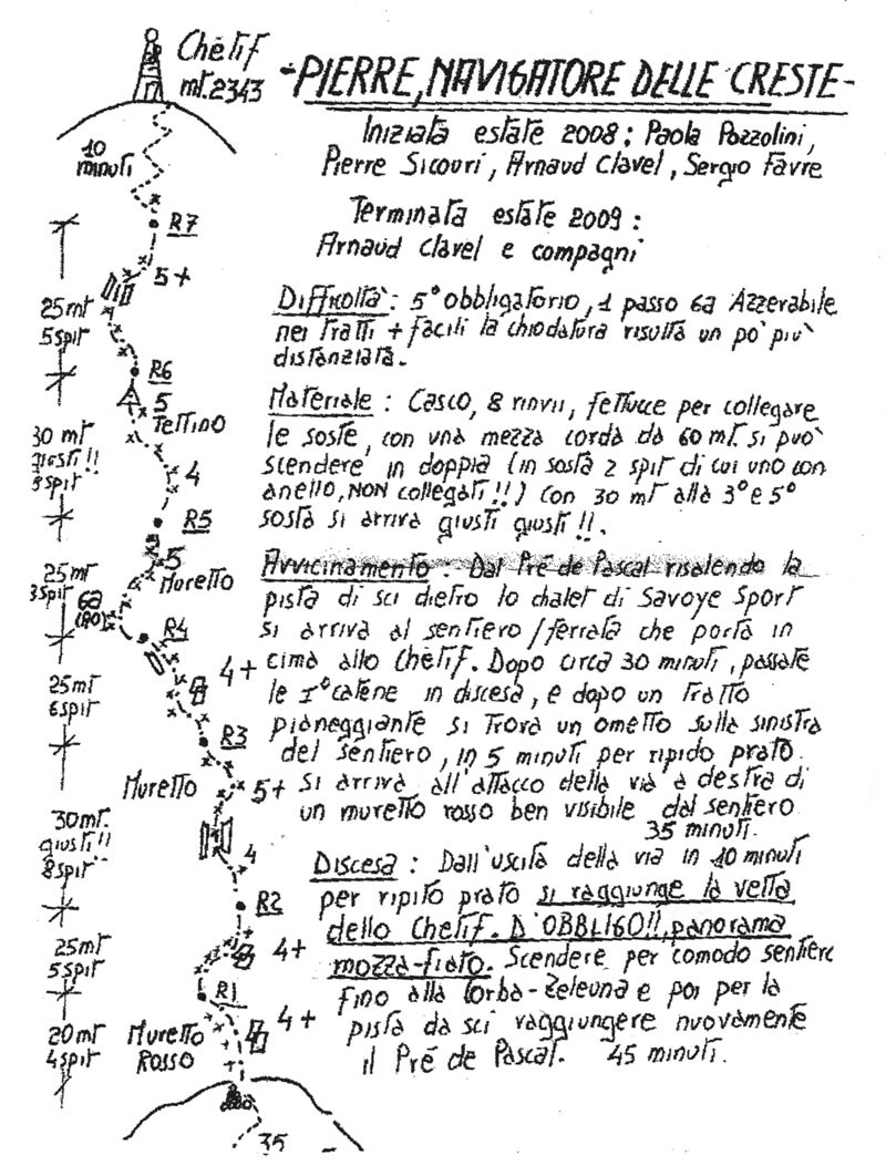 Pierre, navigatore delle creste