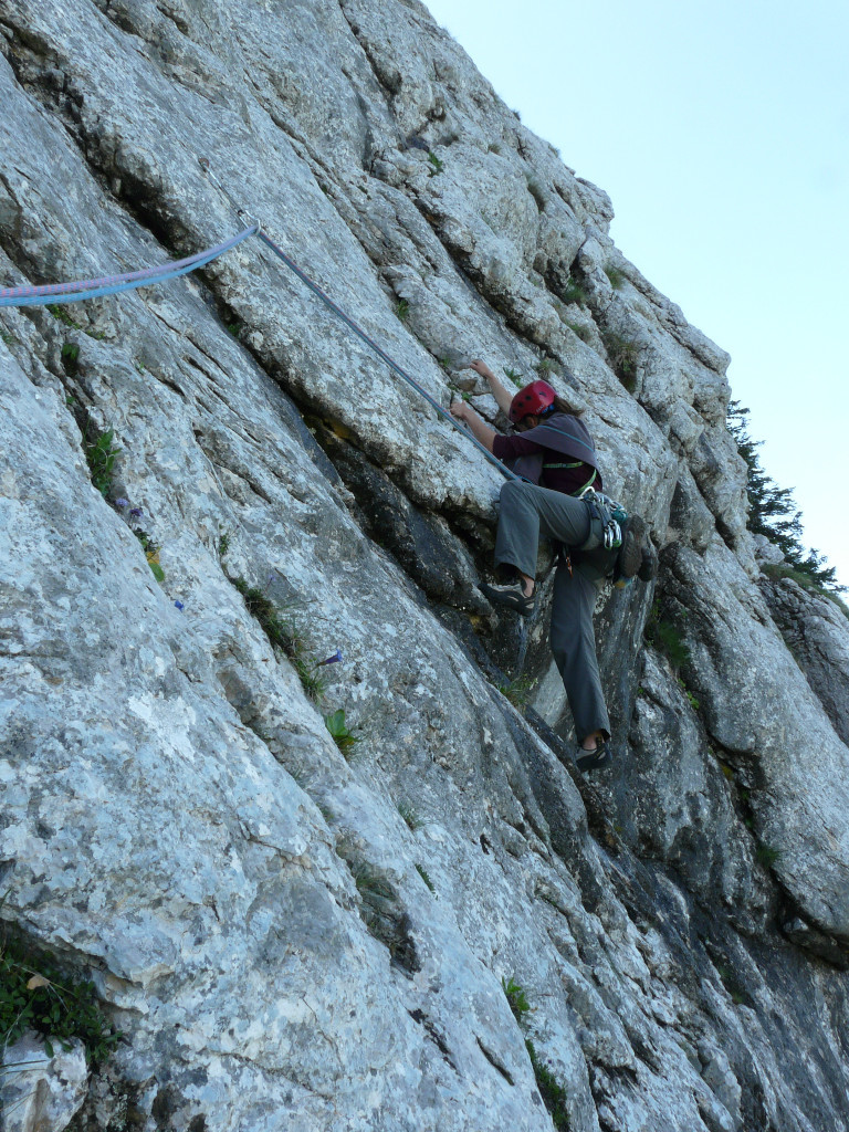 Départ de L3, mouillé et avec une prise branlante