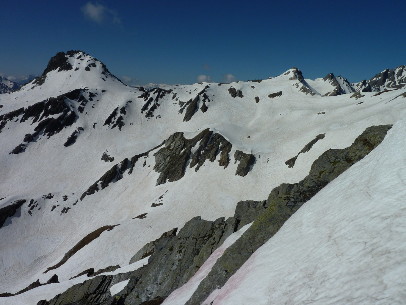 Pain de Sucre et Fourchon depuis le point 2823