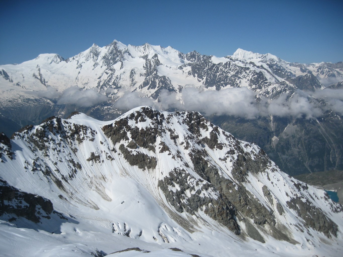 Mischabel e Weisshorn sullo sfondo