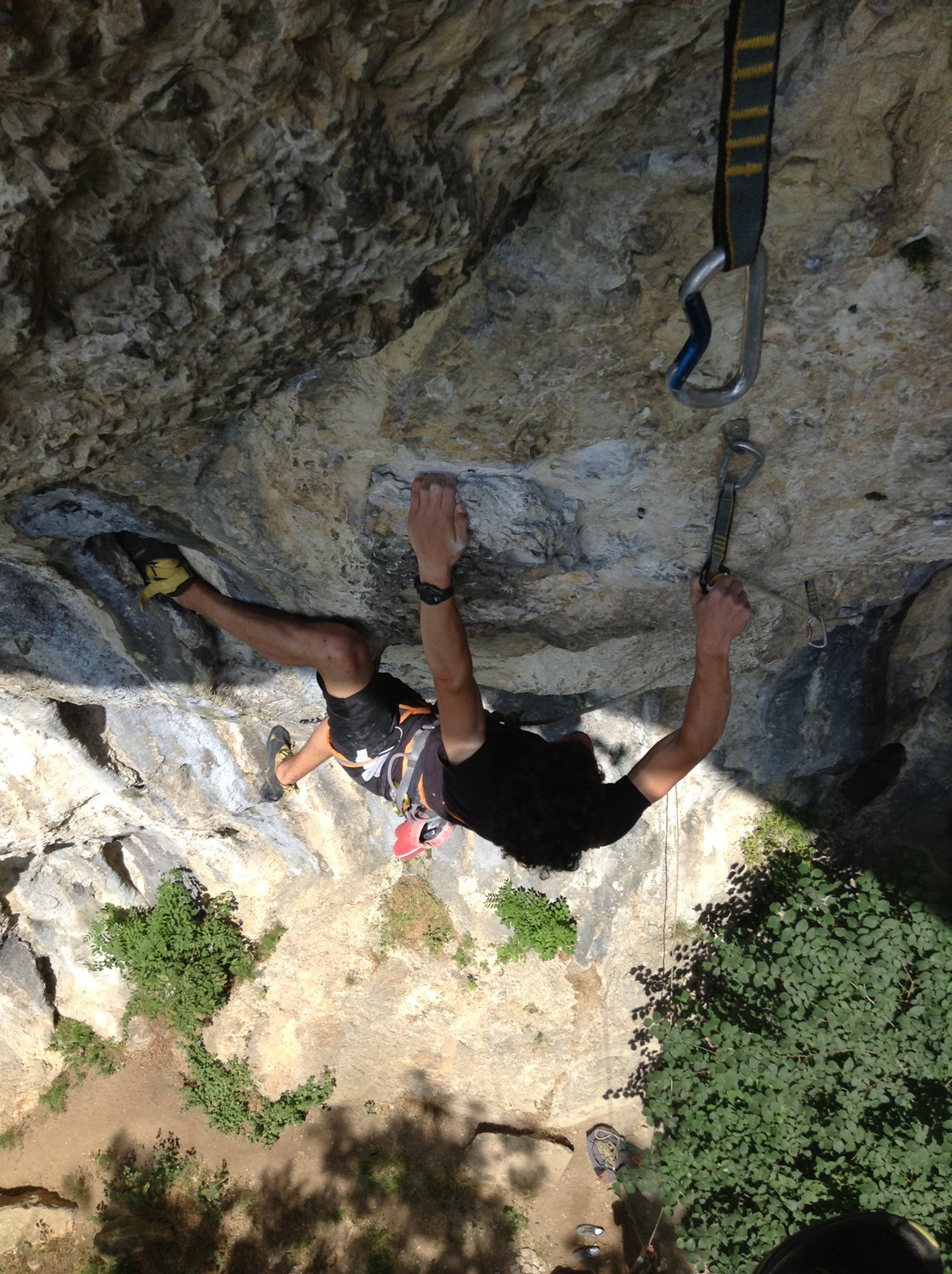 Antoine dans "Plus dure sera la chute" 8a+