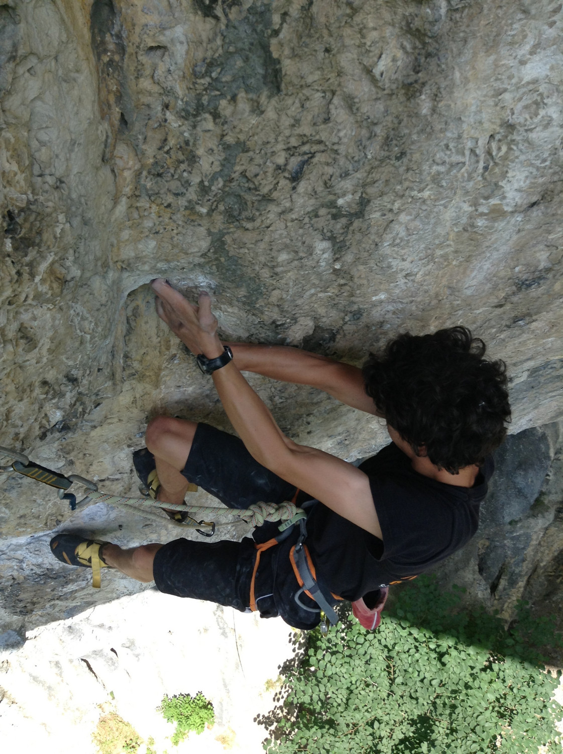 Antoine dans "Plus dure sera la chute" 8a+