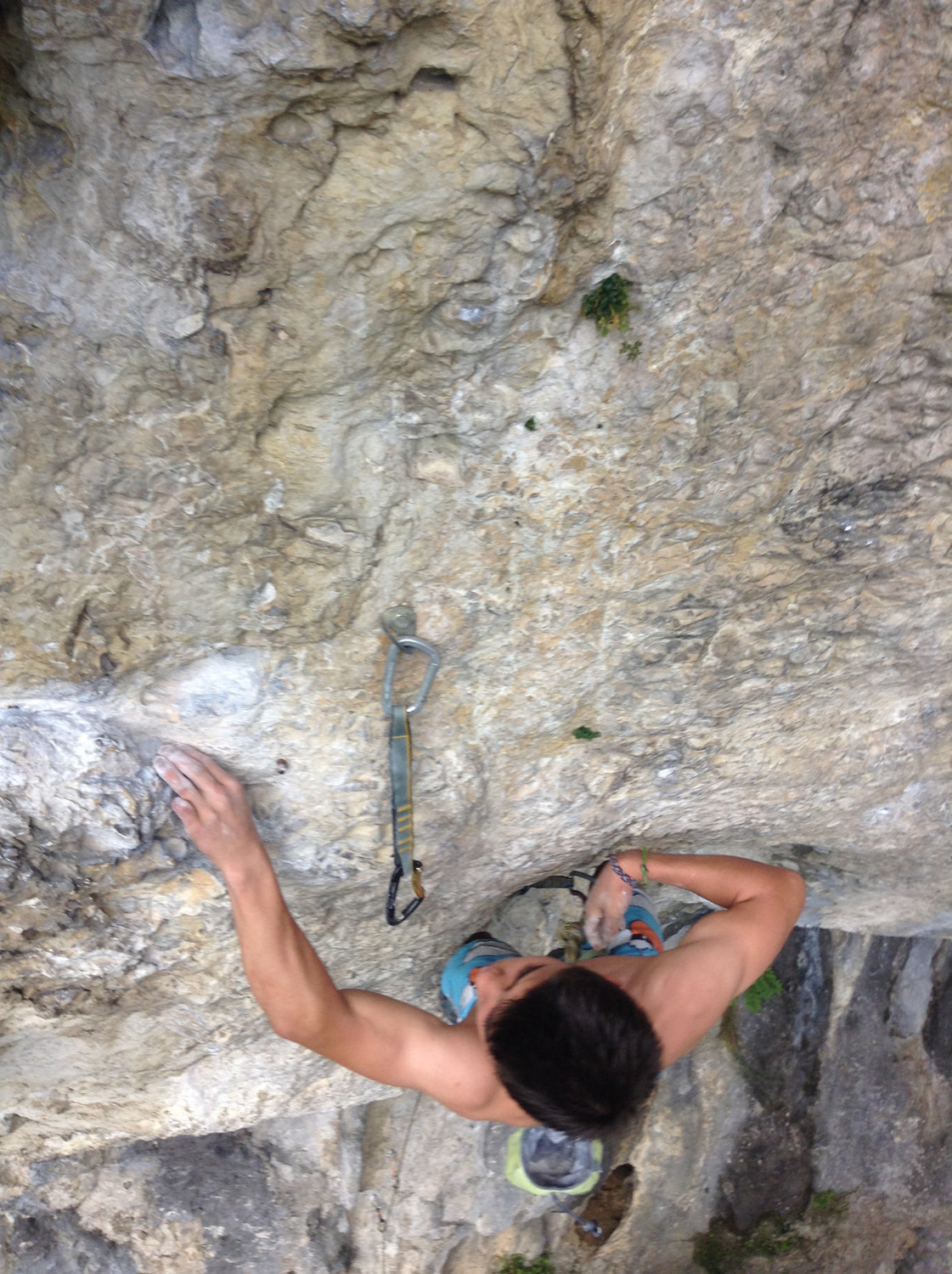 Moi dans "Plus dure sera la chute" 8a+
