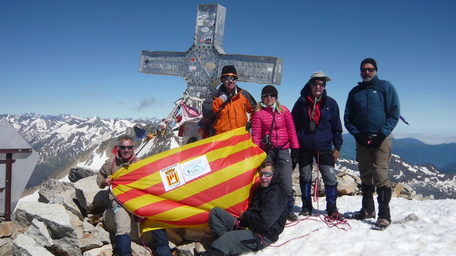 Le groupe au sommet