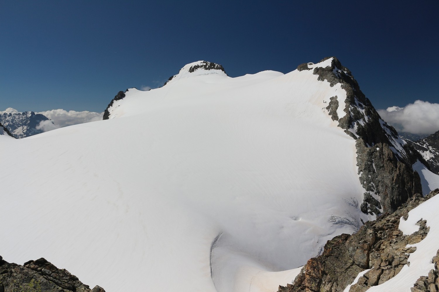 Les Rouies vues du Sommet 3389m de la Crête de la Lavey