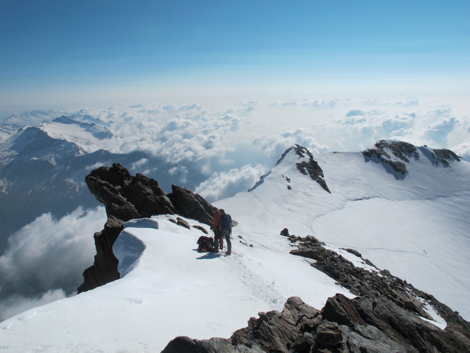 au sommet du Fletschhorn