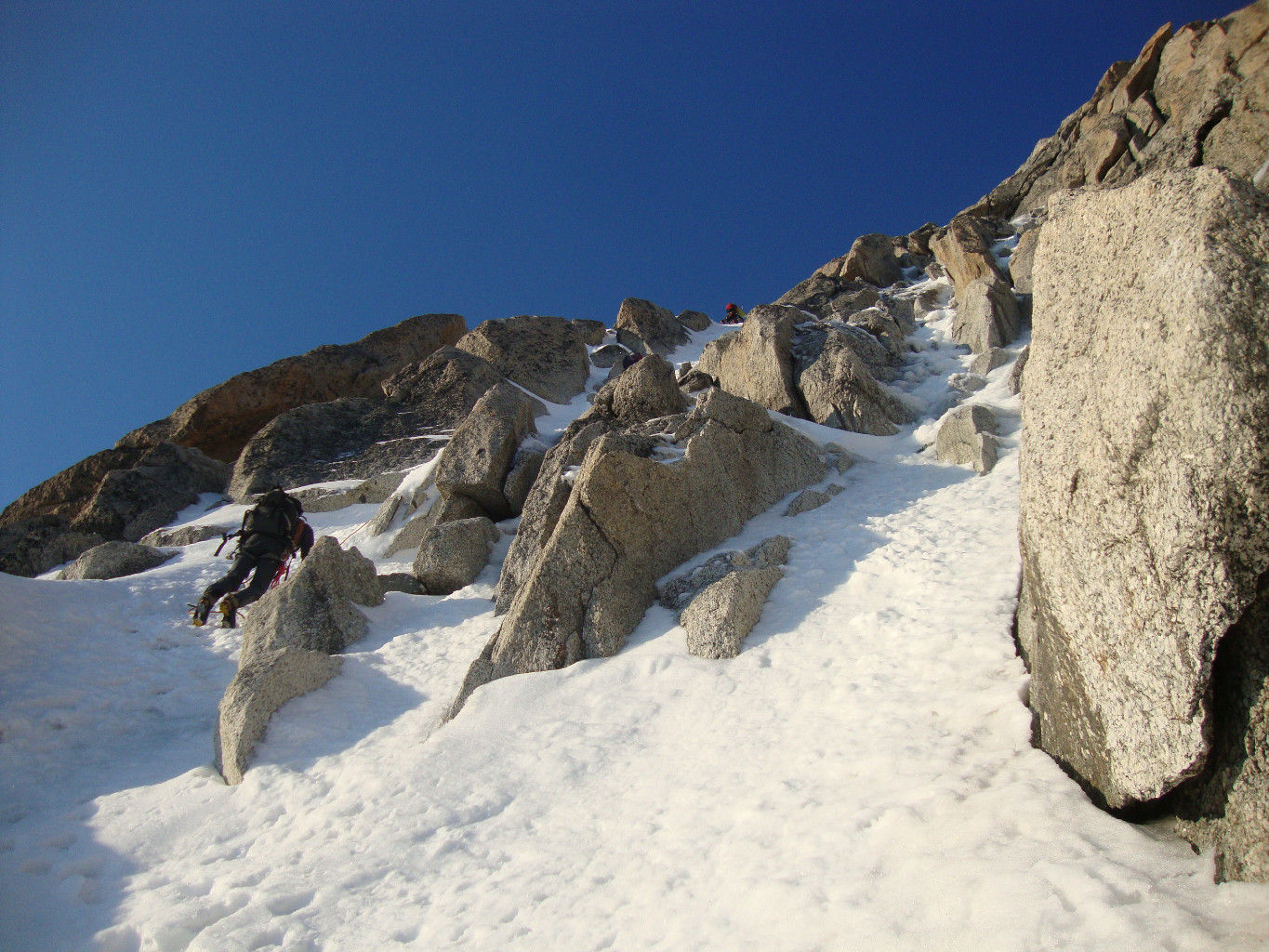 Montée chardonnet début goulotte