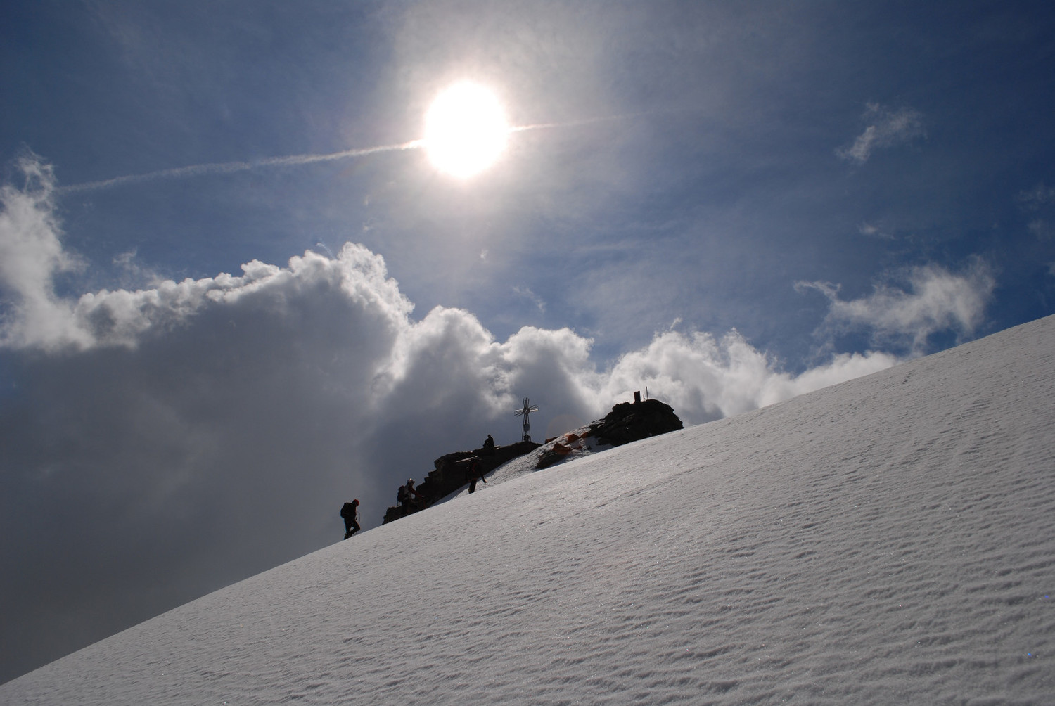 Arrivo sulla Cima Piazzi 3439m