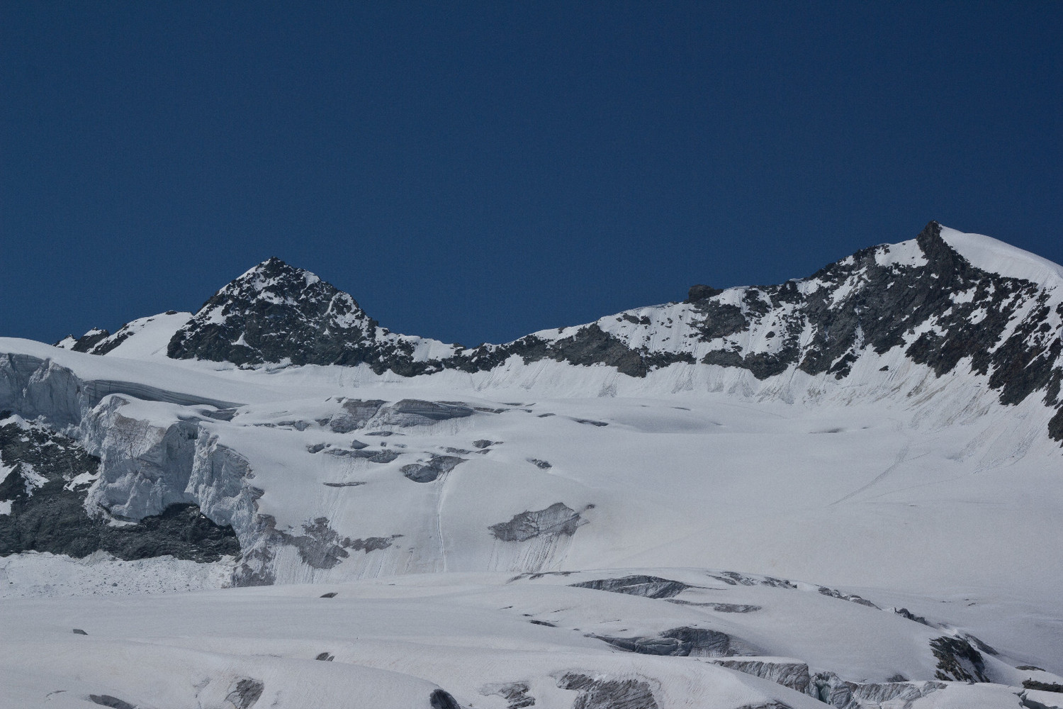 Traversée Mourti-Dent des Rosses depuis la descente sur la cabane