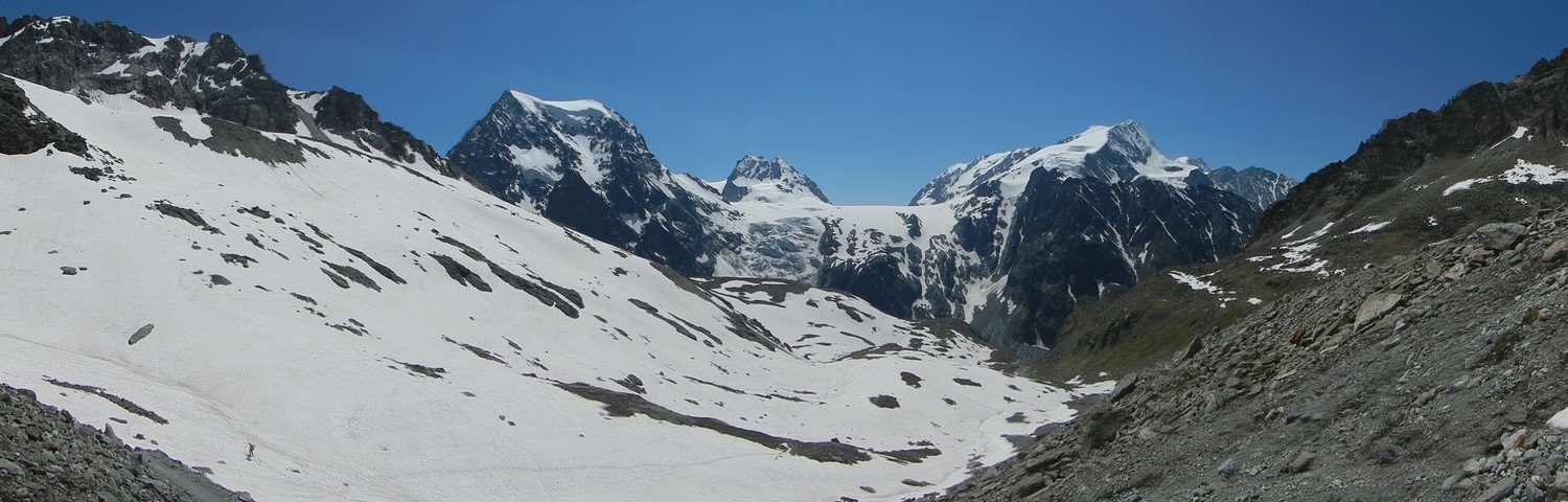 Panorama Mont Collon et Pigne d'Arolla