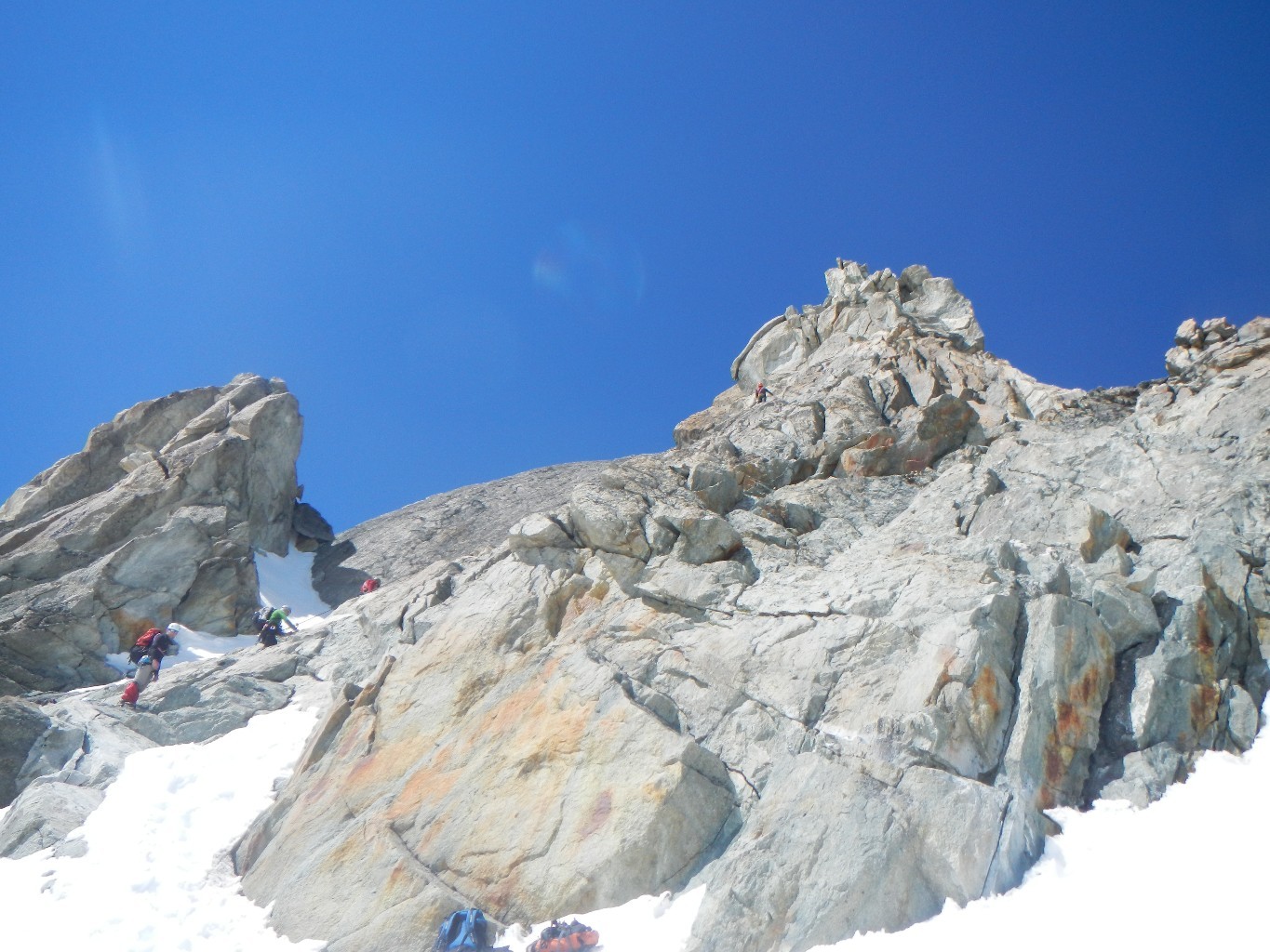 La face E de l'aiguille de la Tsa