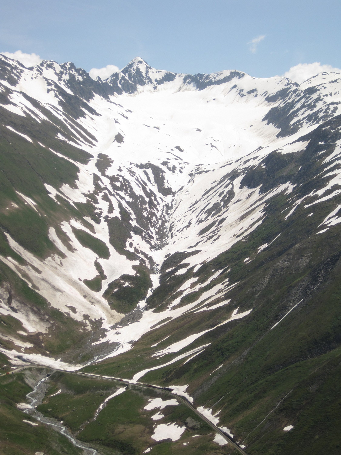 Tutto l' itinerario dalla strada del Furkapass