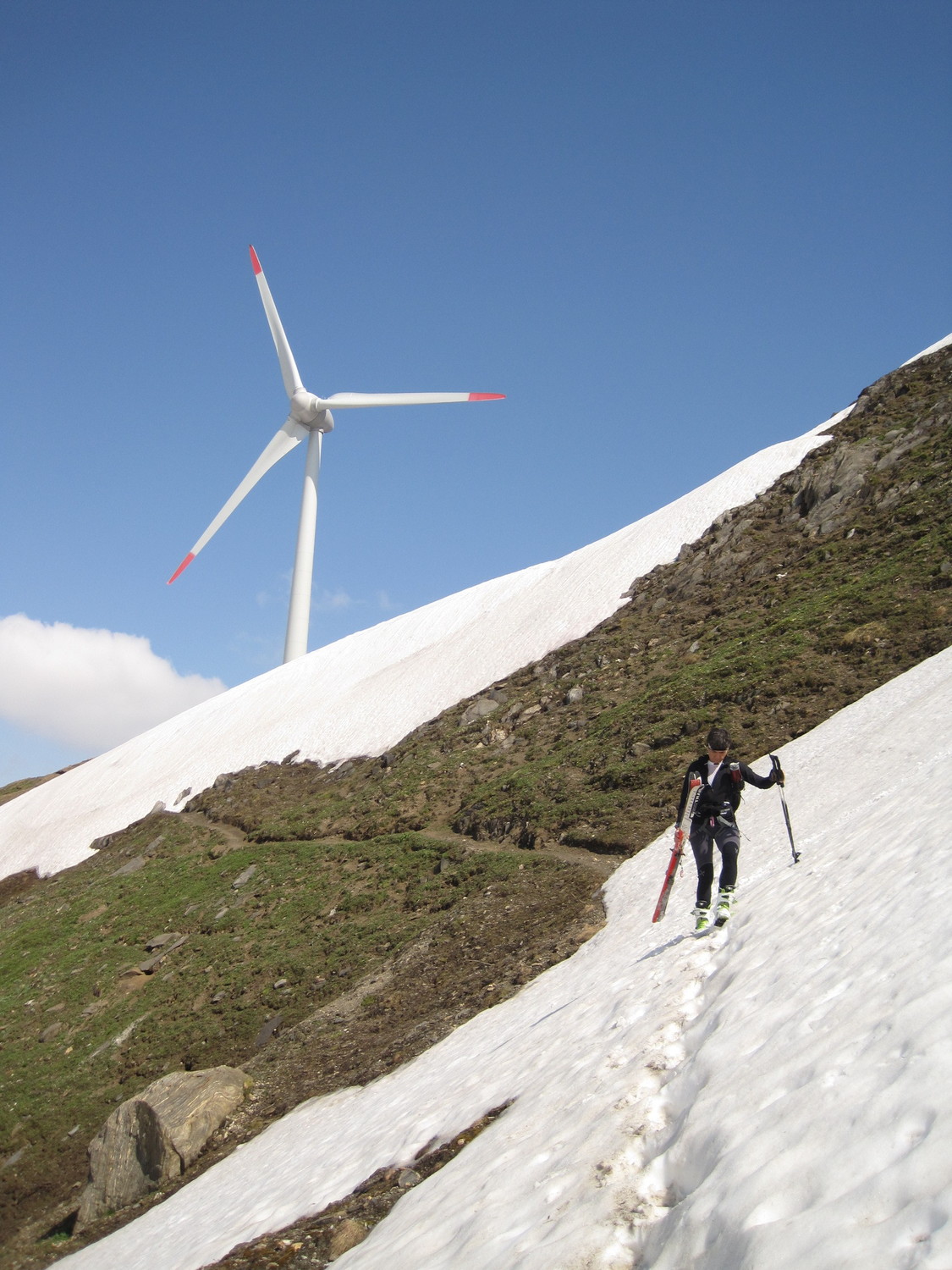 Breve tratto su sentiero per imboccare il vallone del Corno Gries