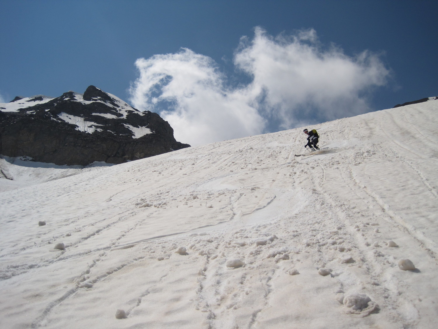 Scendendo dal Piccolo Corno Gries
