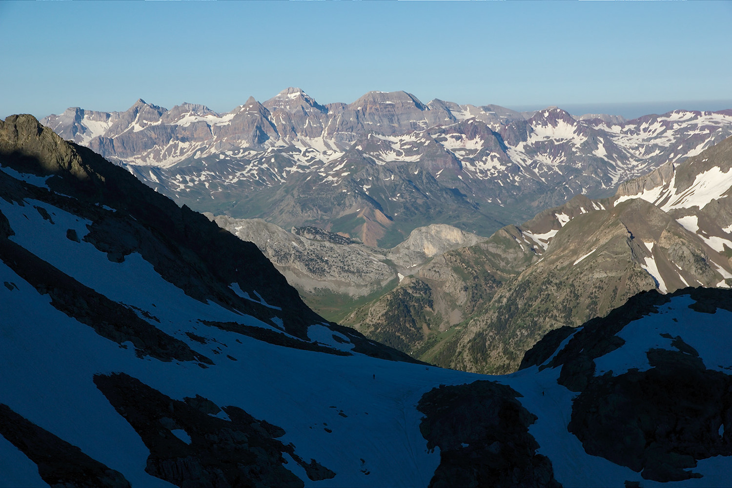 Colarada, pala de Ip depuis le col Noir