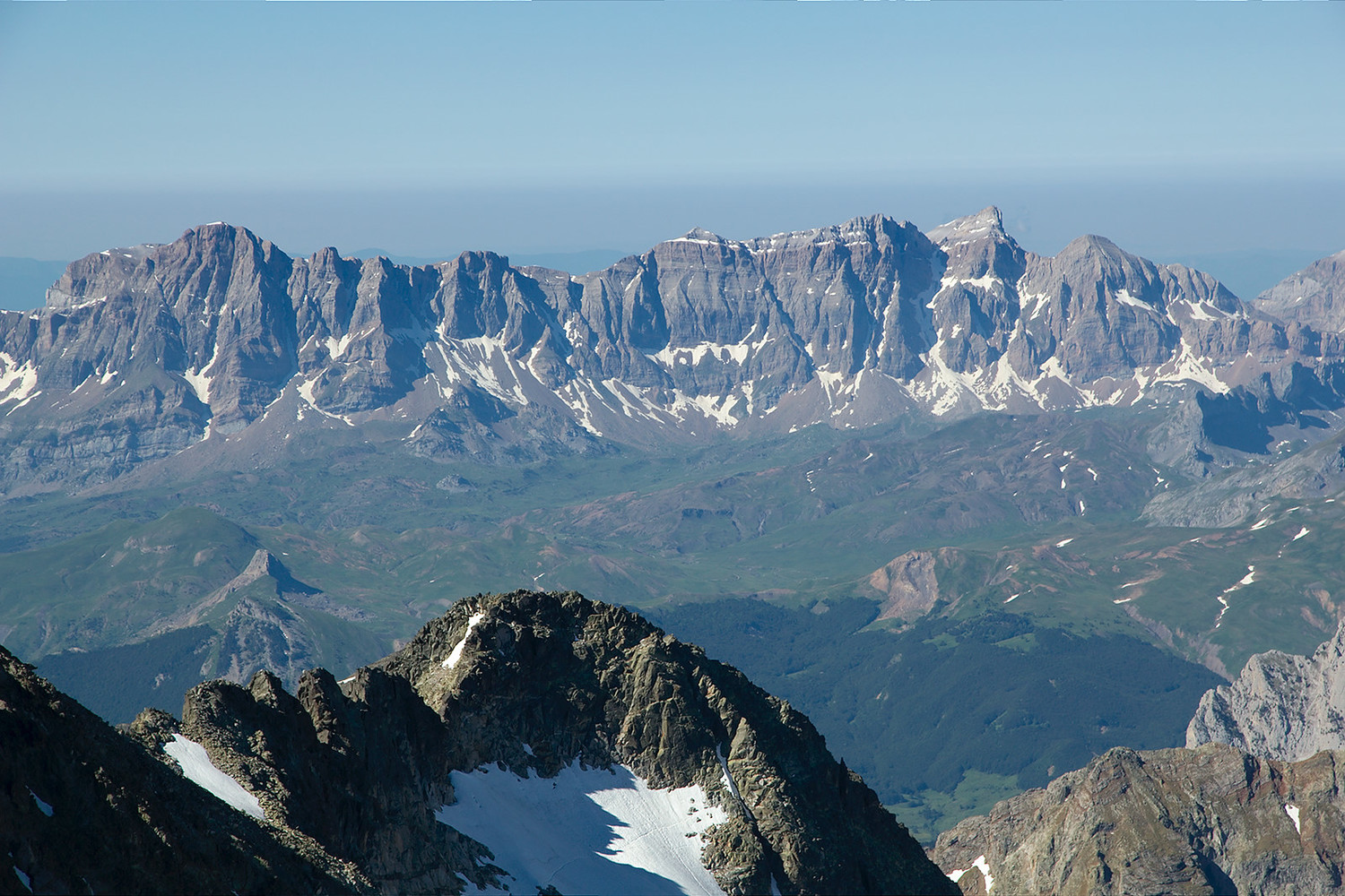 Frondella occidentale, Sierra de la Partacua depuis Balaïtous