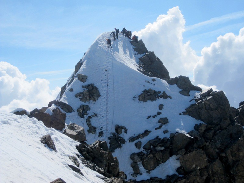 il tratto finale per la vetta