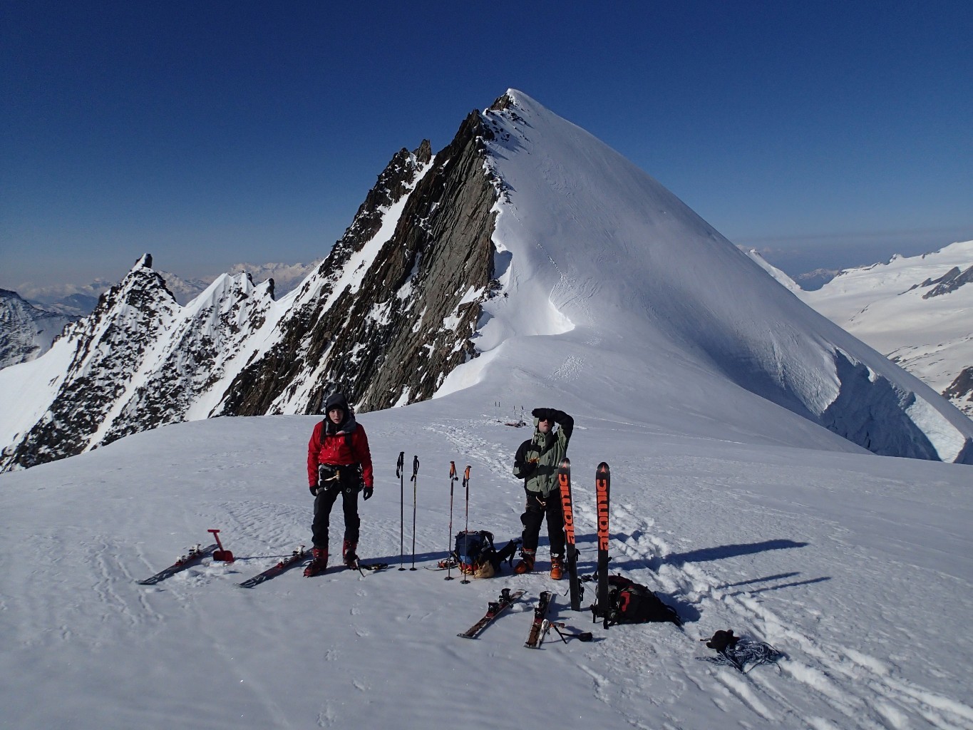 Perfect conditions at the ski depot