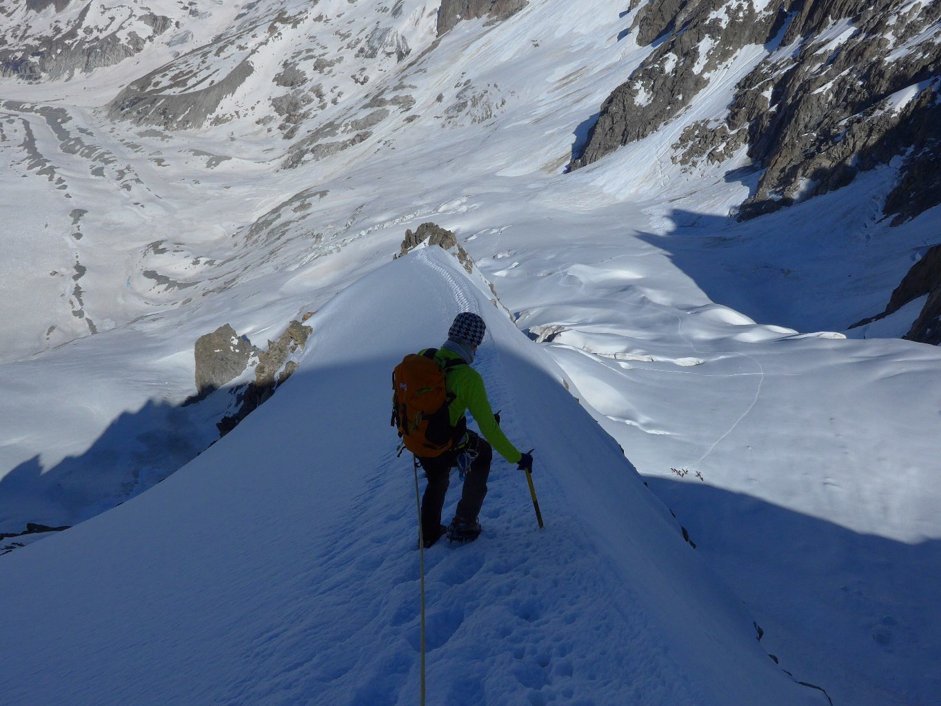 Pte. Isabelle/Rémi concentré dans la descente