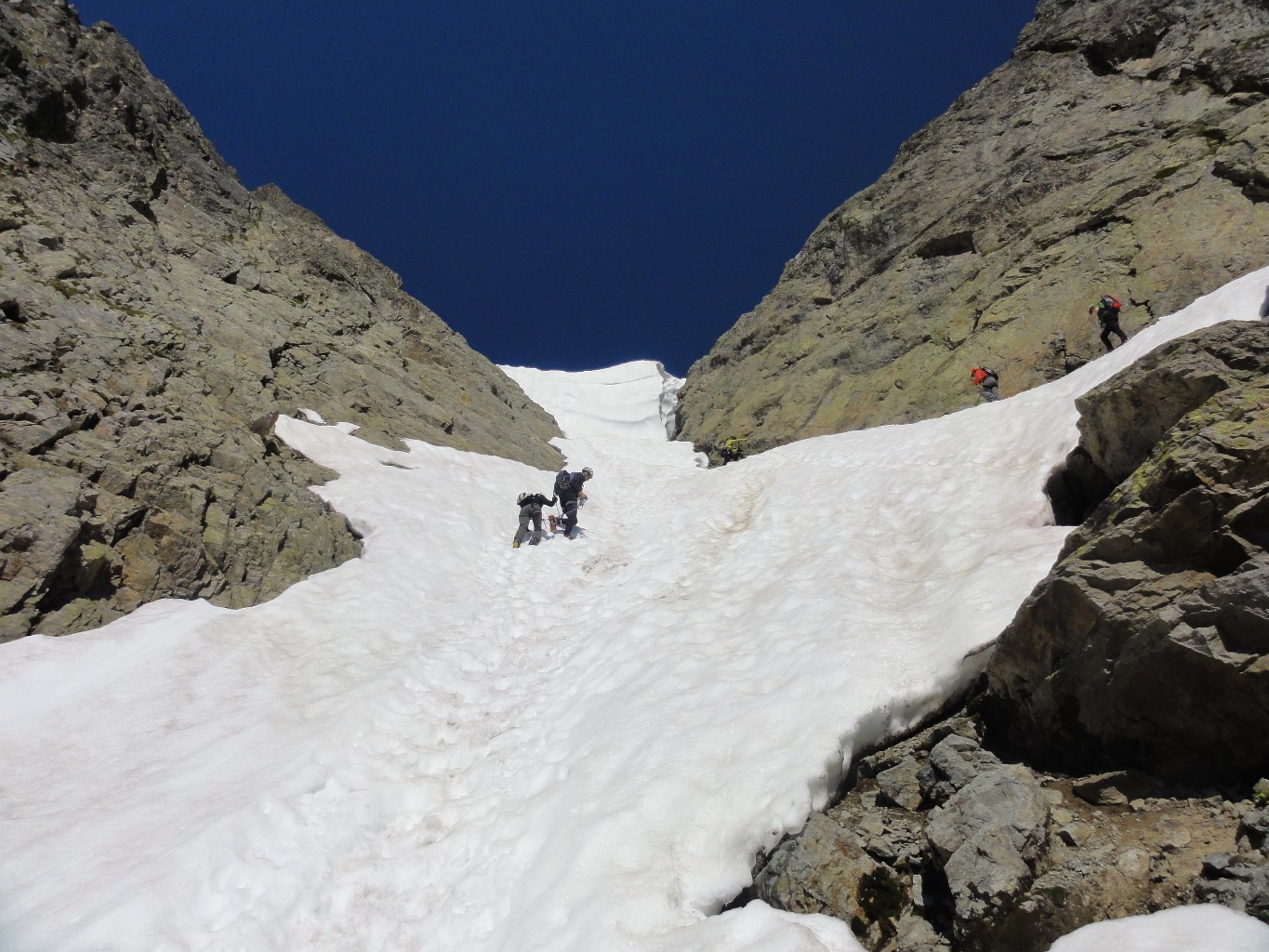 Pentes sous le col