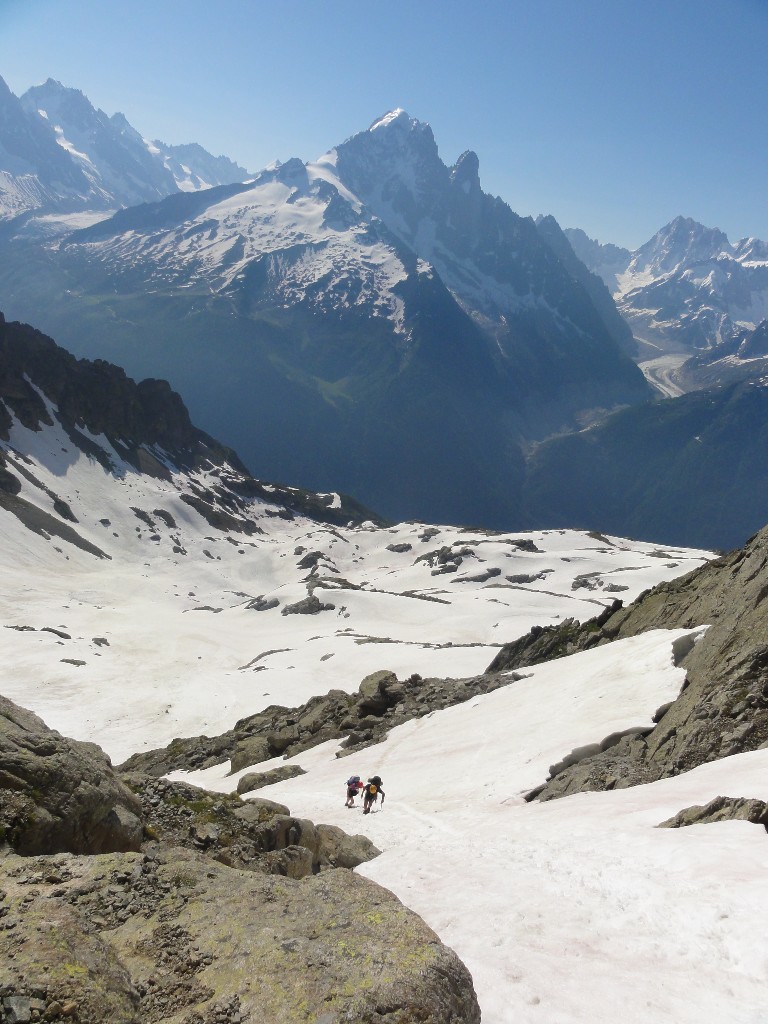 Pentes sous le col