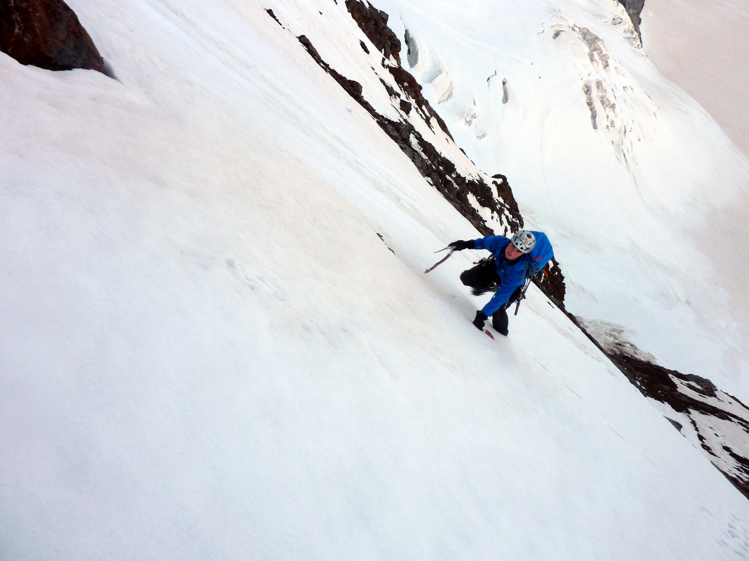 Montée à droite de l'arête