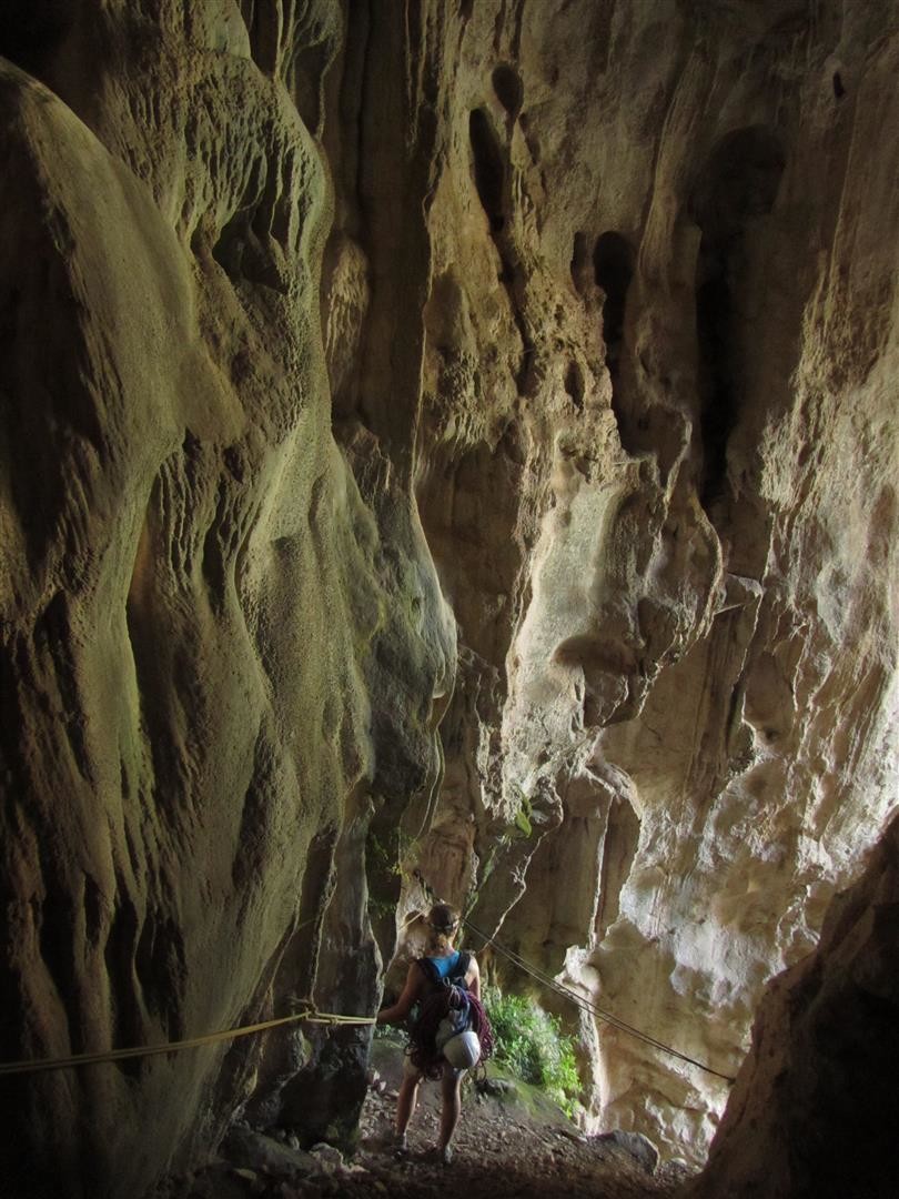 sortie de la grotte
