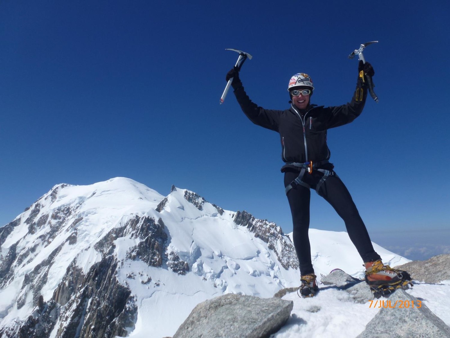 Laureen, en haut de son Annapurna