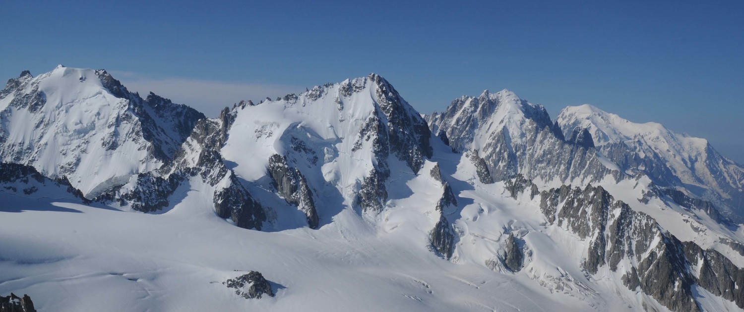 Argentière , chardonnet et mont blanc !