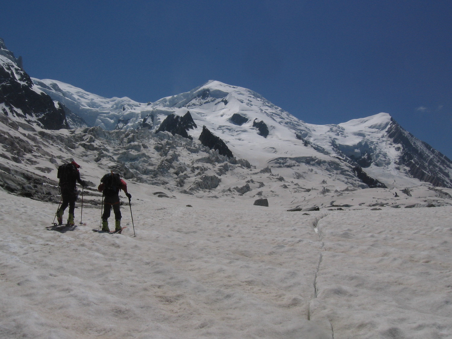 Avvicinamento al rifugio dopo la Jonction