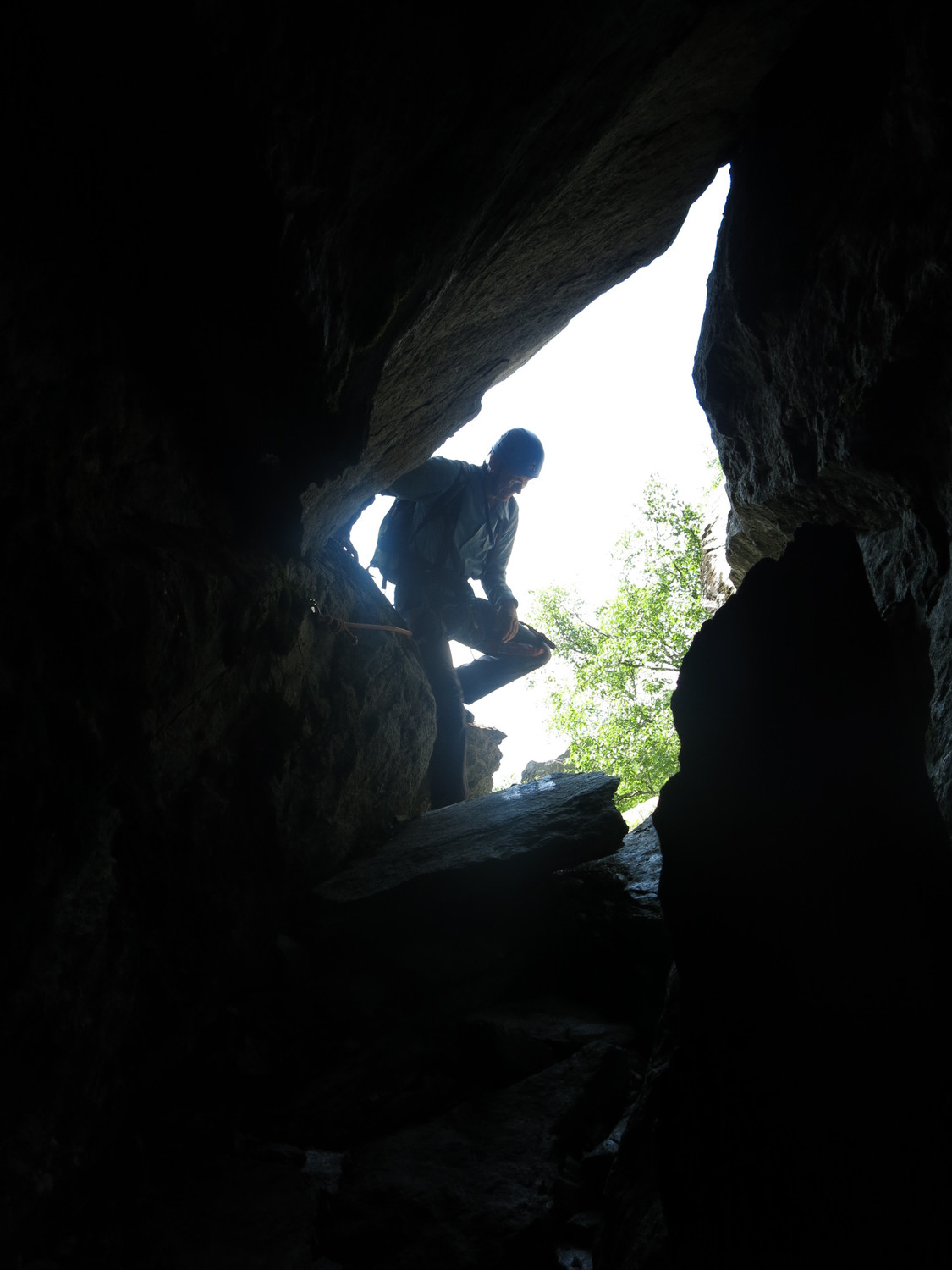 La galerie d'accès à la via ferrata