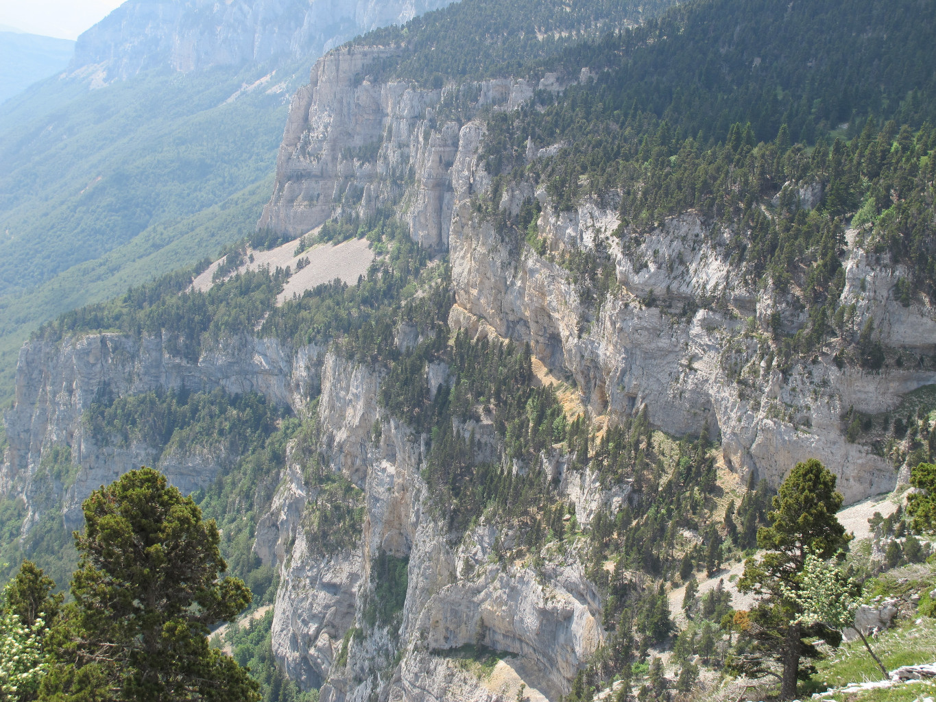 Première moitié de la vire