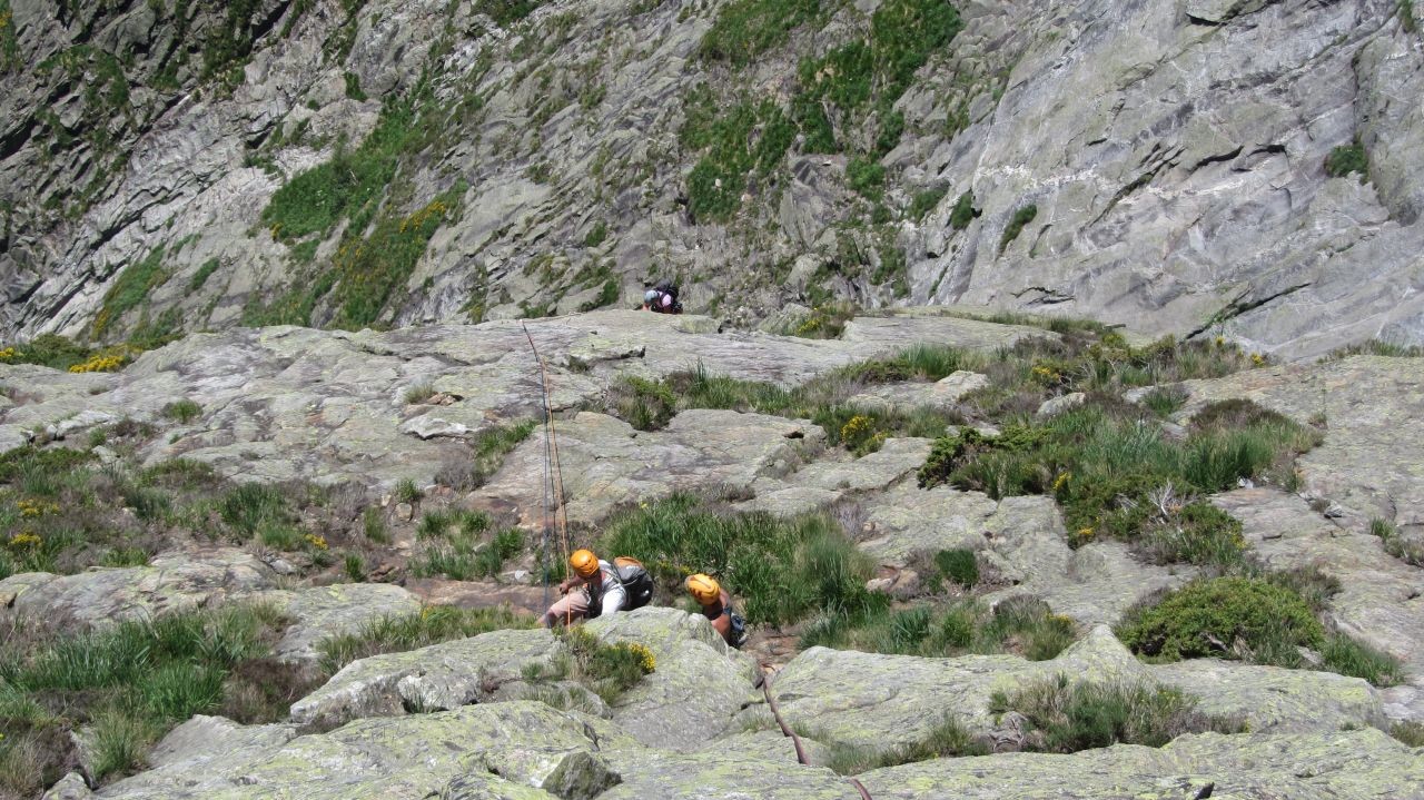 Arrivee sur l'arete