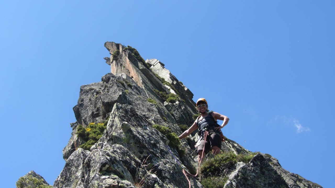 Arrivee sur l'arete