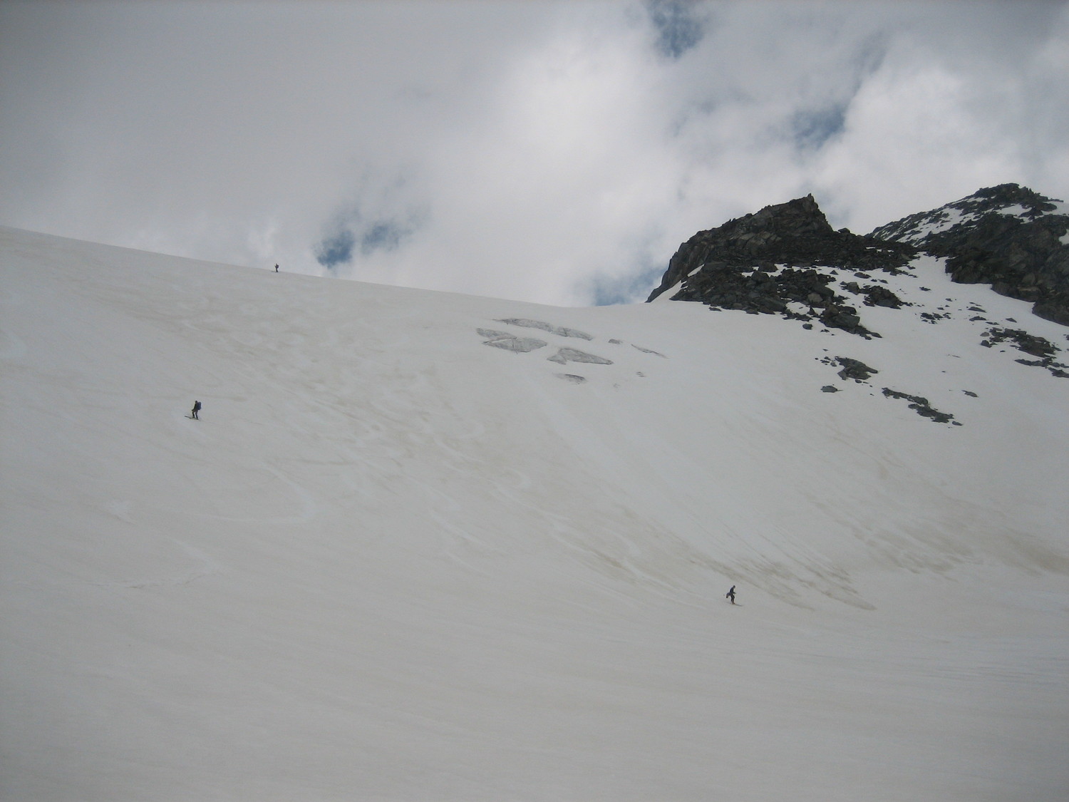 Dscente du glacier de Chavière