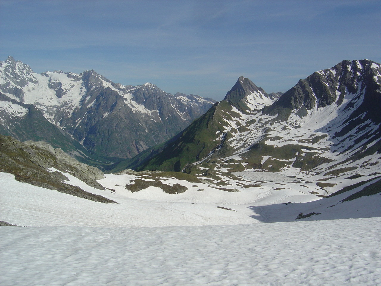 Les lacs de Fenêtre vus de la Fenêtre de Ferret
