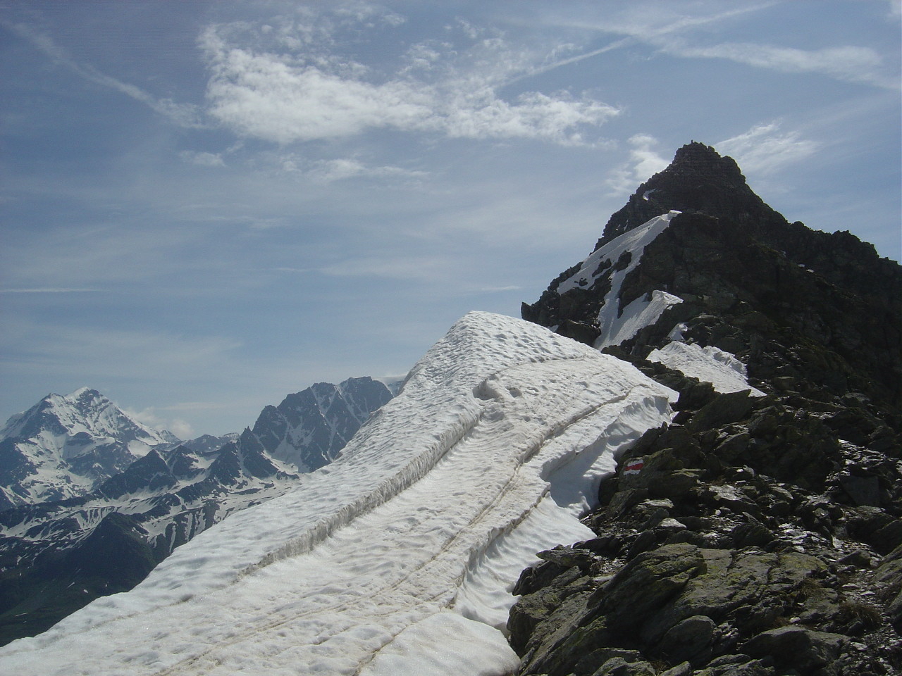 Partie supérieure de l'arête W