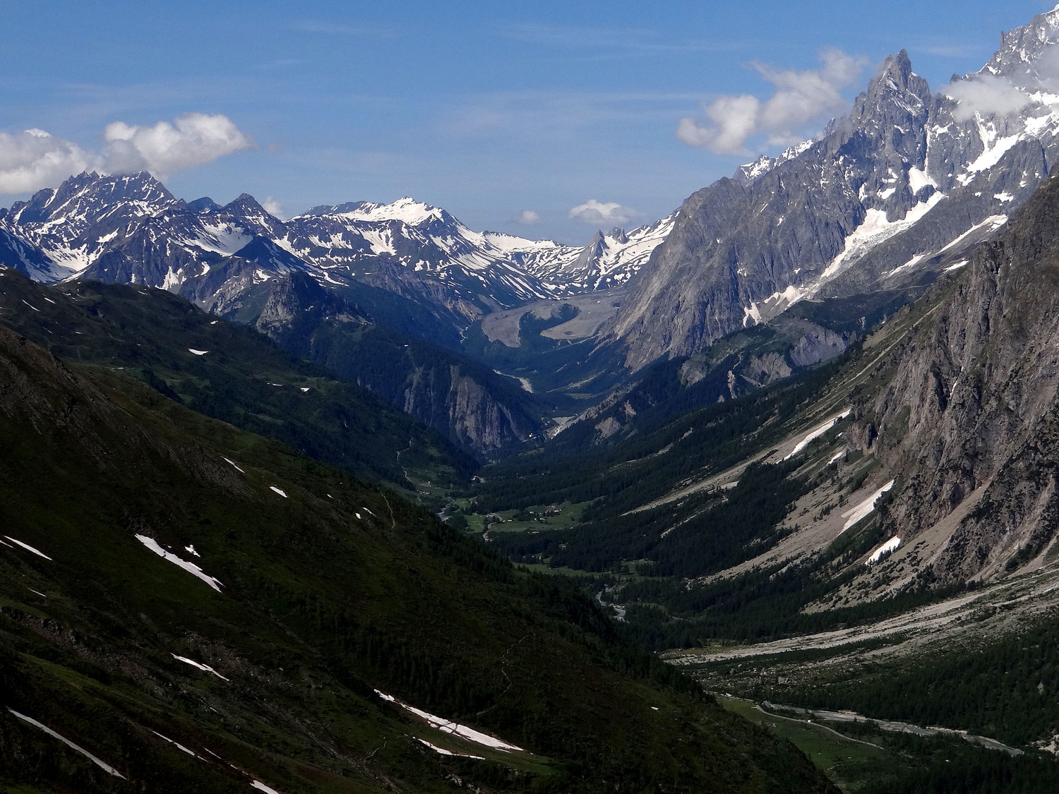 Enfilade val Ferret et val Veni