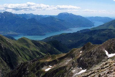 Cima Dermone: dalla vetta, il "Lario"... Cima Dermone: dalla vetta, il "Lario"...
